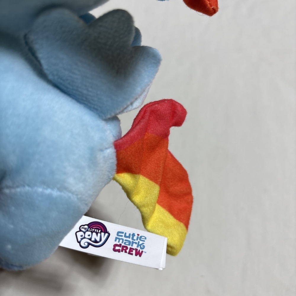 My Little Pony Rainbow Dash Plush 7" Toy Factory 2022 Cutie Mark Crew Hasbro - Picture 10 of 15